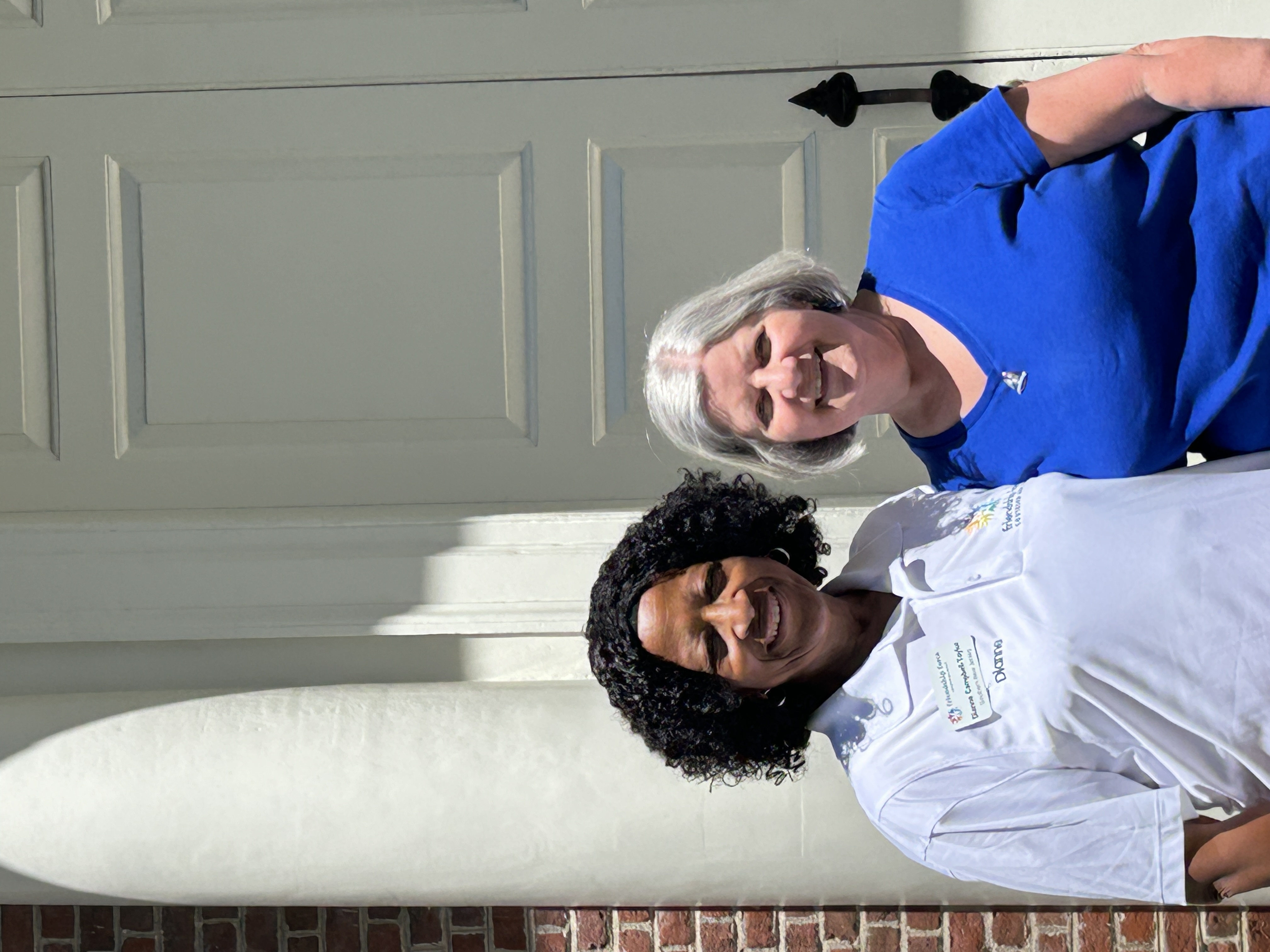 Dianne and Bobbie at Independence Hall