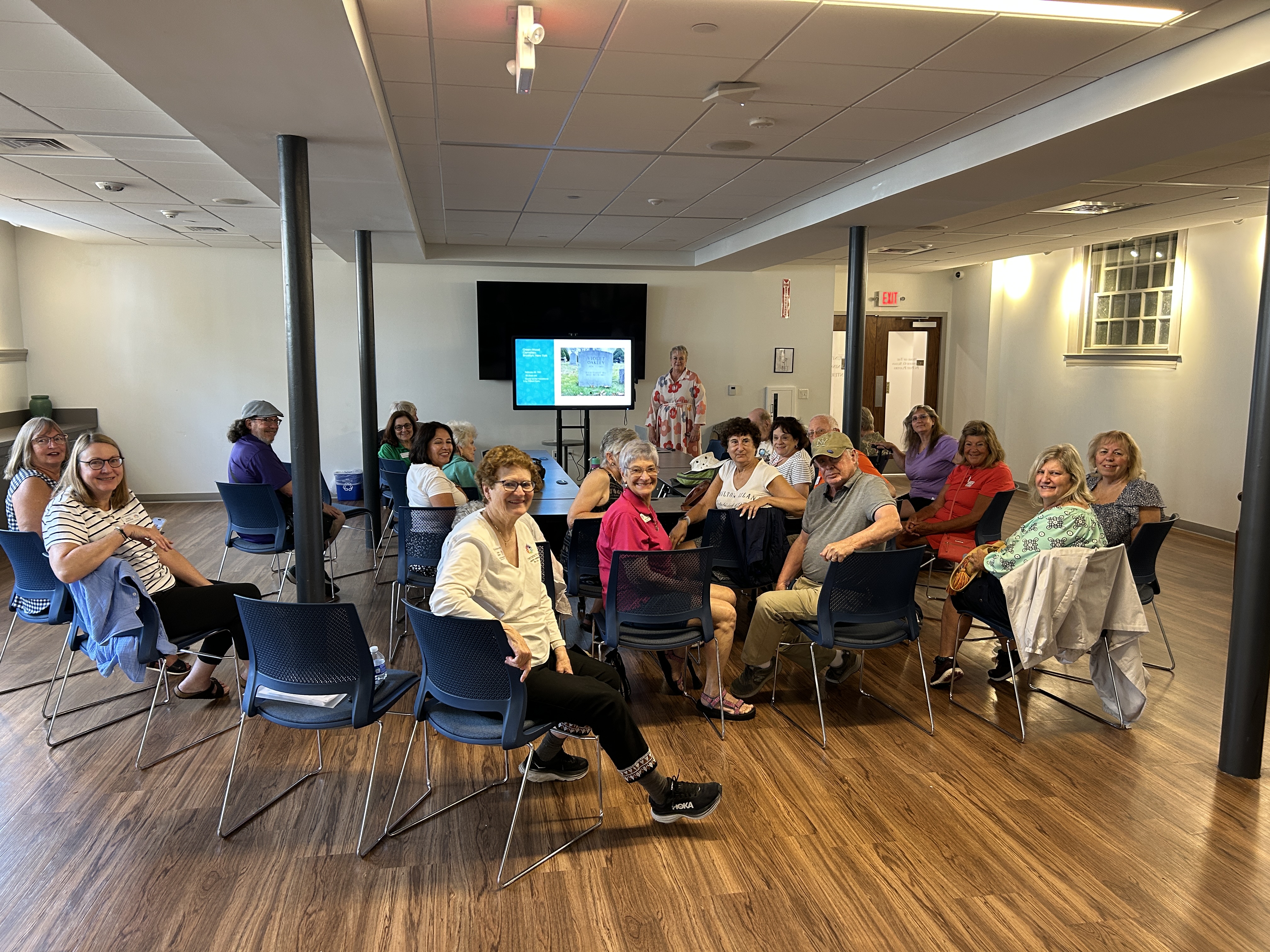 Group at the library talk on Oakley murals